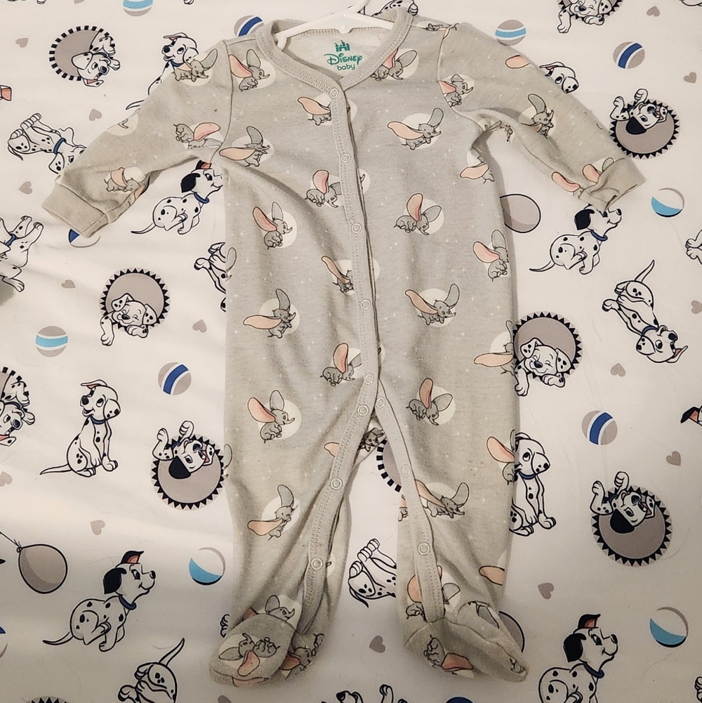 Disney Dumbo Print Footed Sleeper
